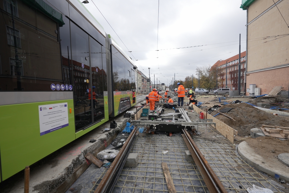 Prace na budowie nowej linii tramwajowej nabierają tempa