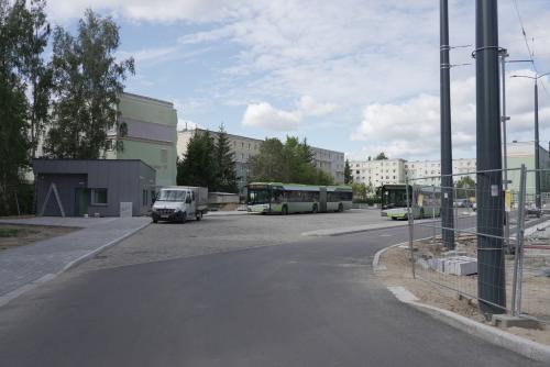Zdjęcie nr 2 - ul. Wilczyńskiego - pętla autobusowa i budynek socjalny dla kierowców, 04.08.2023 r.