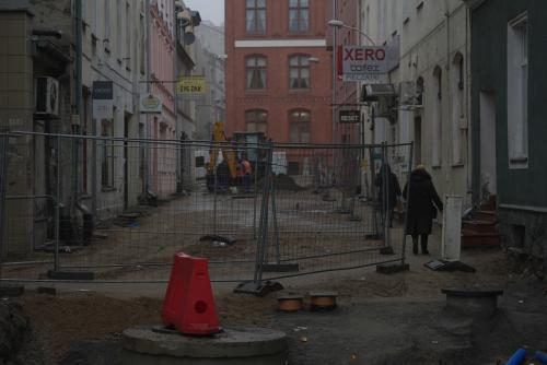 Zdjęcie nr 3 – ul. Skłodowskiej-Curie - wykonane prace z zakresu przebudowy sieci podziemnych, 22.12.2022 r.
