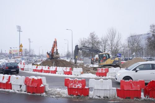 Zdjęcie nr 4 – ul. Leonharda - budowa sieci kanalizacji deszczowej, 16.12.2022 r.